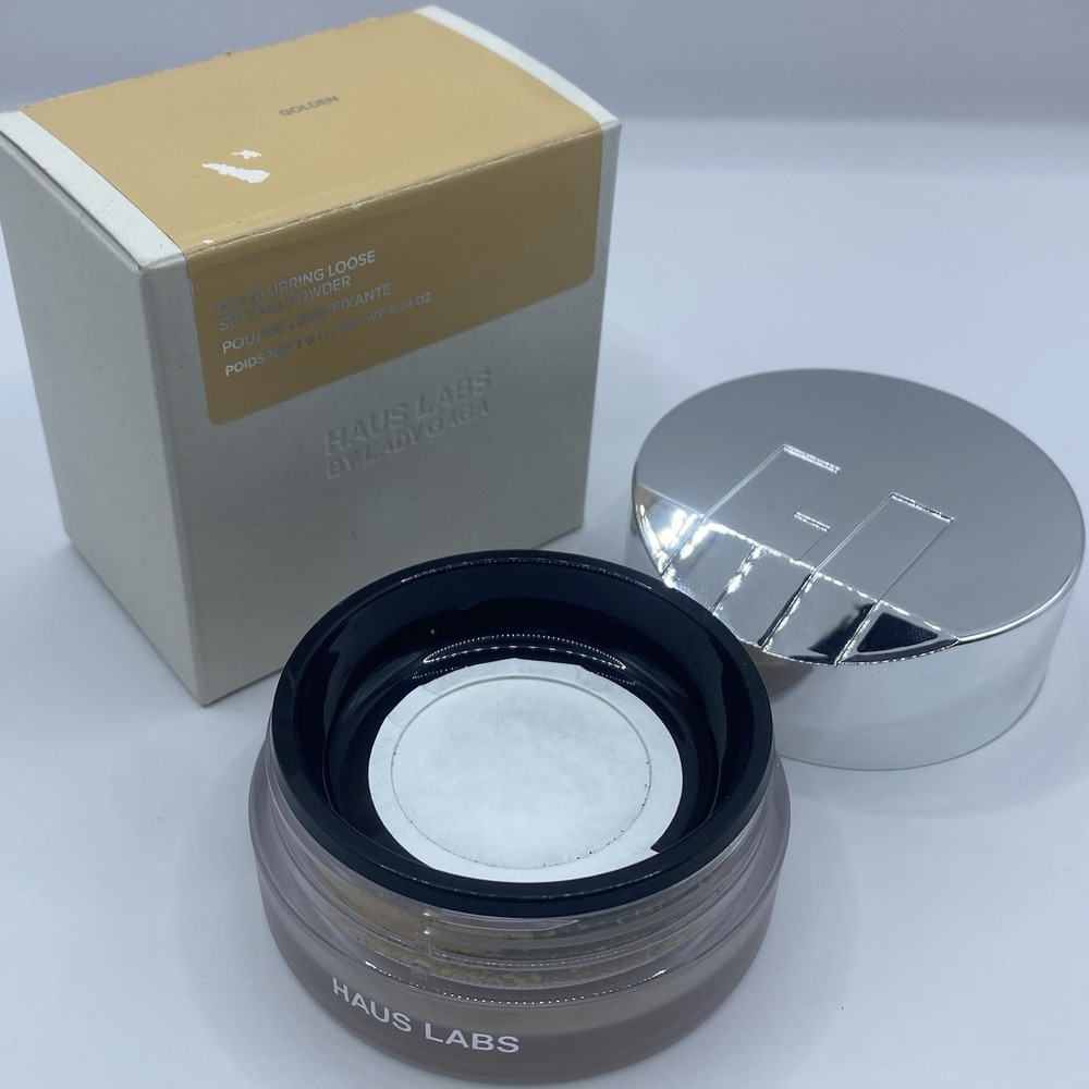 Haus Labs Bio-Blurring Loose Setting Powder GOLDEN New Discontinued - Picture 2 of 12